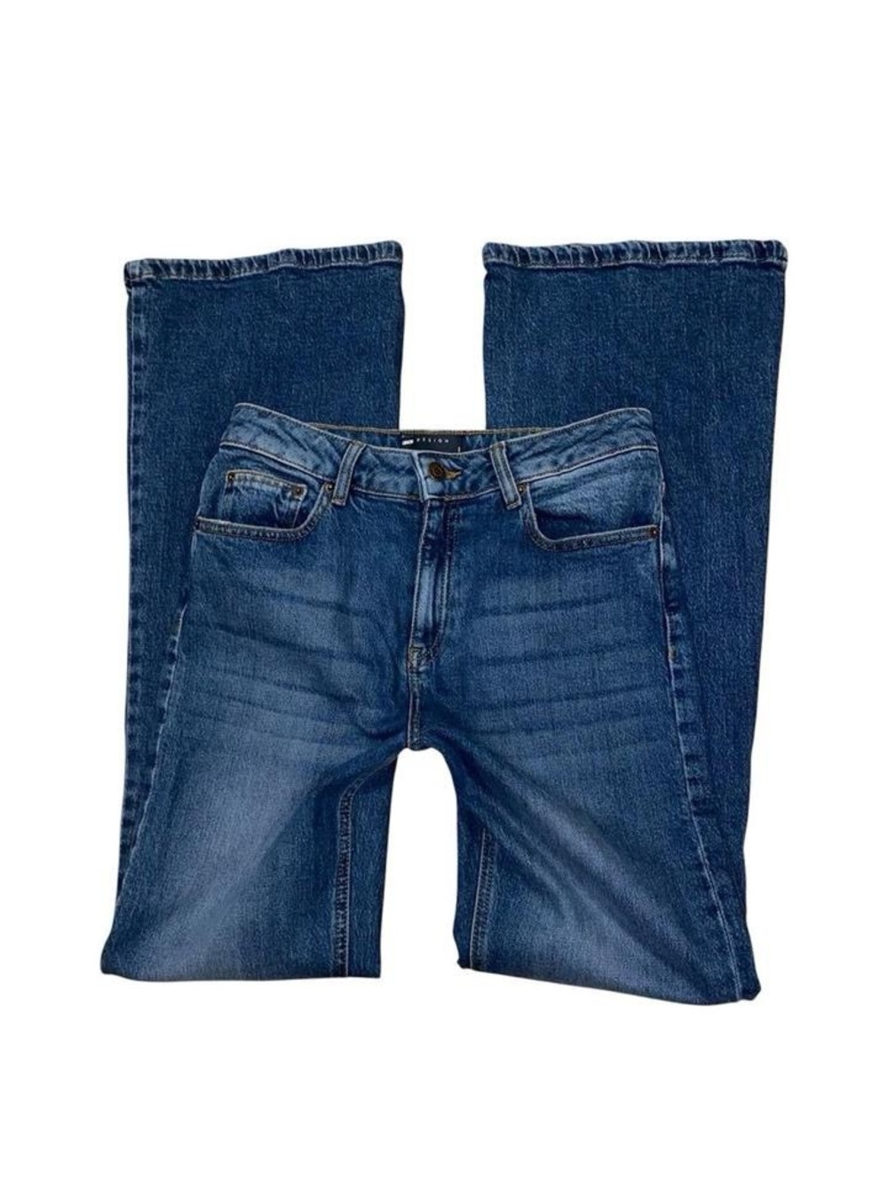 ASOS Design blue denim flare jeans